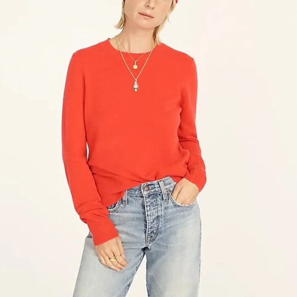J. Crew Cashmere Classic-fit Crewneck Sweater XL - Picture 2 of 10